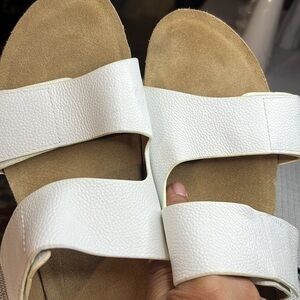 ABEO SANDALS  Gabie 11N  WHITE  LEATHER